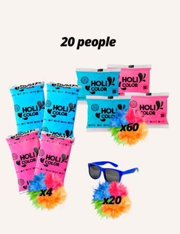 PACK BATALLA HOLI 20 PERSONAS